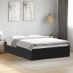 Estructura de cama madera de ingeniería negra 120x200 cm