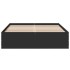 Estructura de cama madera de ingeniería negra 120x200