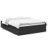 Estructura de cama madera de ingeniería negra 135x190