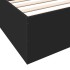Estructura de cama madera de ingeniería negra 180x200