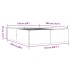 Estructura de cama madera de ingeniería blanca 150x200