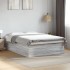 Estructura de cama madera de ingeniería gris Sonoma 150x200