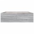 Estructura de cama madera de ingeniería gris Sonoma 150x200
