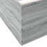 Estructura de cama madera de ingeniería gris Sonoma 150x200