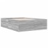 Estructura de cama madera de ingeniería gris Sonoma 140x200