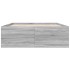 Estructura de cama madera de ingeniería gris Sonoma 140x200