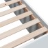 Estructura de cama madera de ingeniería blanca 140x200