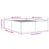 Estructura de cama madera de ingeniería blanca 140x200