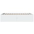 Estructura de cama sin colchón blanco 140x190
