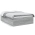 Estructura de cama madera de ingeniería gris Sonoma 120x200