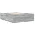 Estructura de cama madera de ingeniería gris Sonoma 120x200