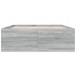 Estructura de cama madera de ingeniería gris Sonoma 120x200