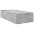 Estructura de cama madera de ingeniería gris hormigón 90x190
