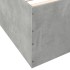Estructura de cama madera de ingeniería gris hormigón 90x190
