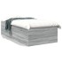 Estructura de cama madera de ingeniería gris Sonoma 90x190