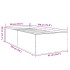 Estructura de cama madera de ingeniería gris Sonoma 90x190