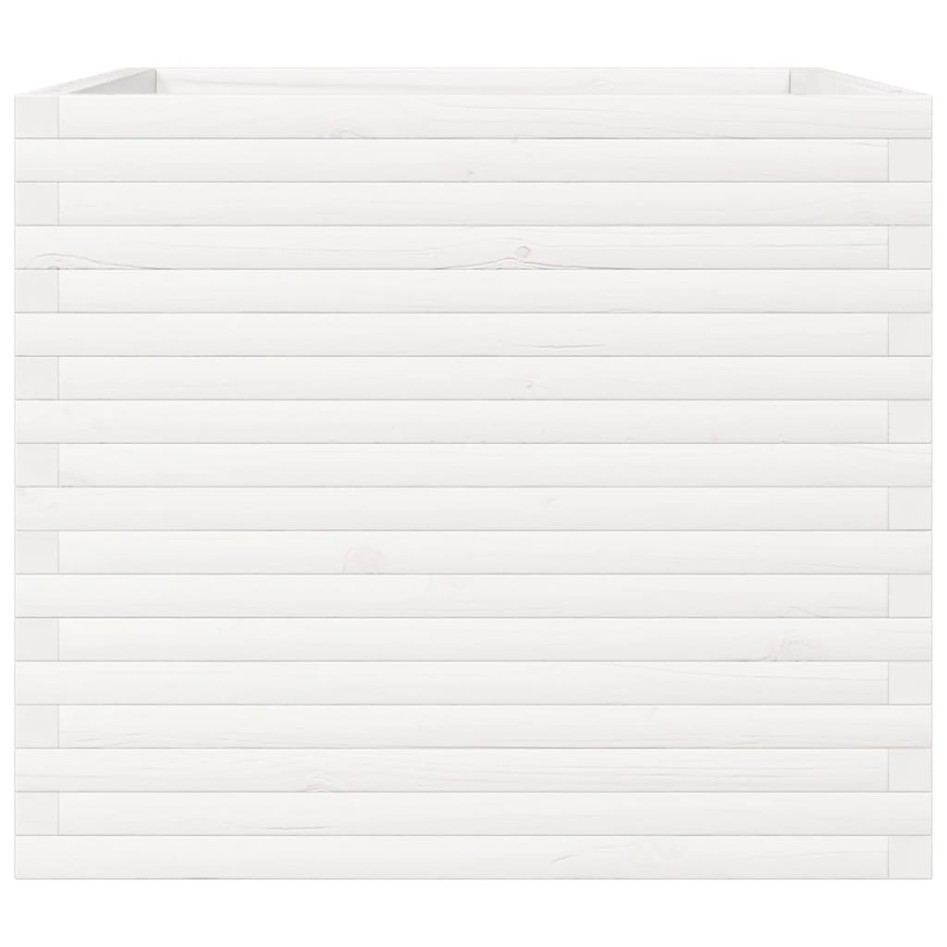 Jardinera madera maciza de pino blanco 80x80x68,5