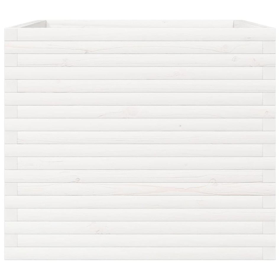 Jardinera madera maciza de pino blanco 80x80x68,5