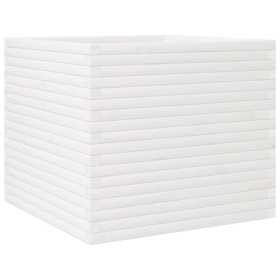 Jardinera madera maciza de pino blanco 80x80x68,5