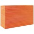 Jardinera madera maciza de pino marrón cera 110x40x68,5