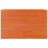 Jardinera madera maciza de pino marrón cera 110x40x68,5