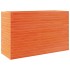 Jardinera madera maciza de pino marrón cera 110x40x68,5