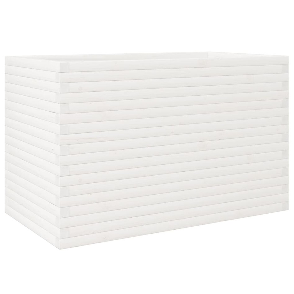 Jardinera madera maciza de pino blanco 110x60x68,5