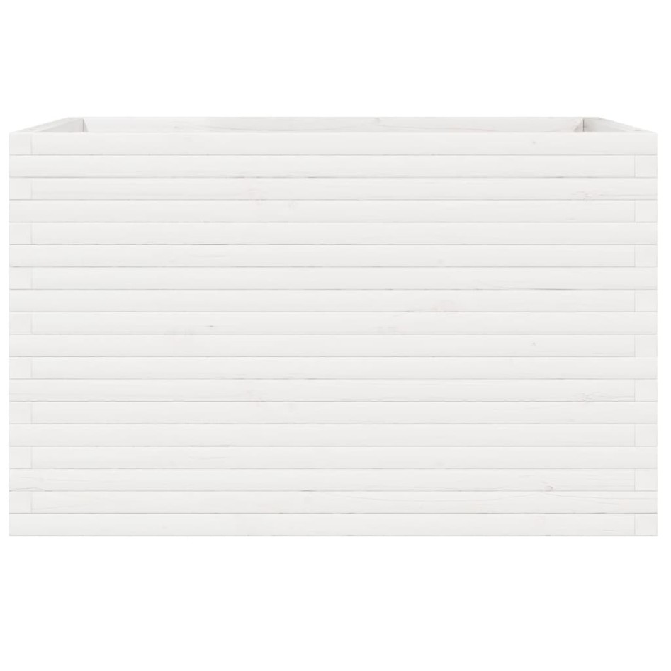 Jardinera madera maciza de pino blanco 110x60x68,5