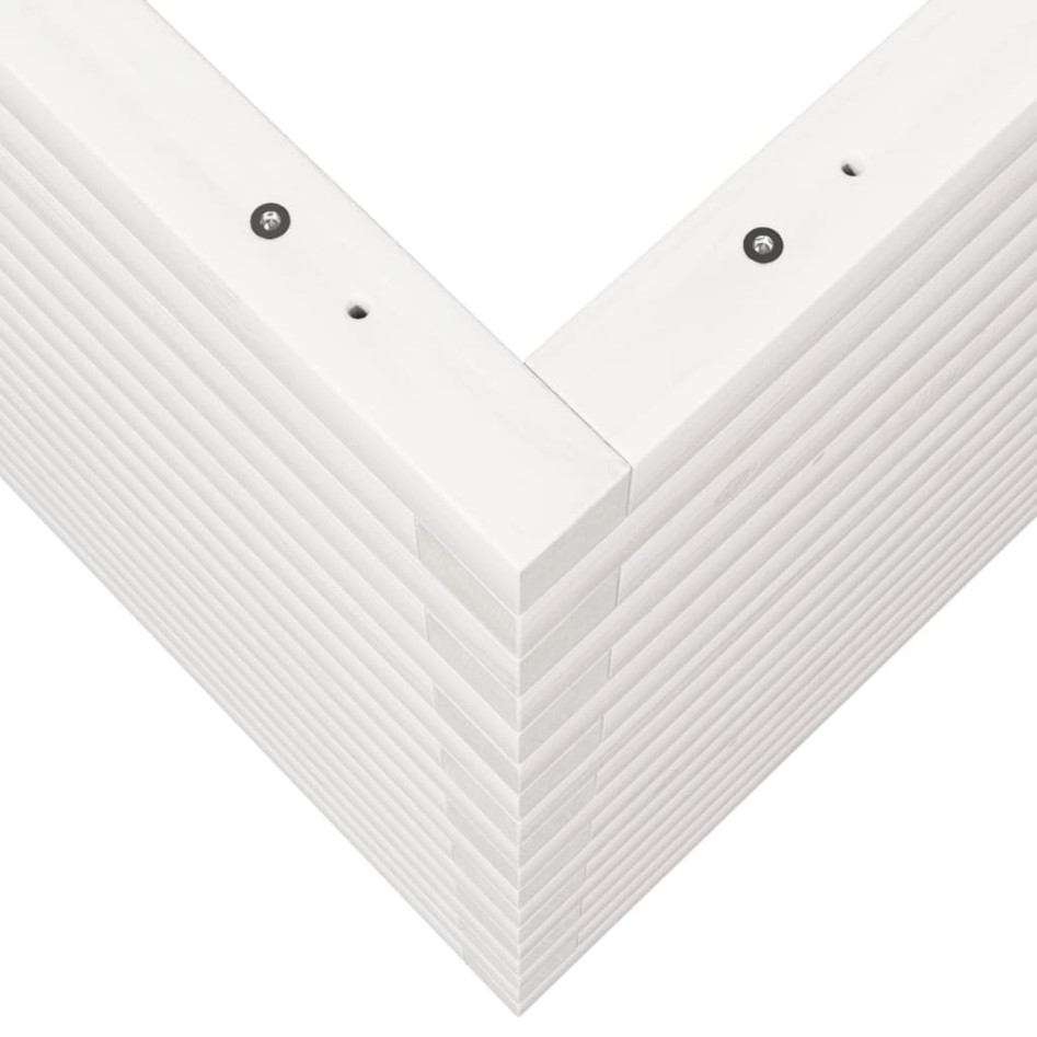 Jardinera madera maciza de pino blanco 110x60x68,5