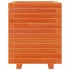 Jardinera madera maciza de pino marrón cera 40x40x49,5