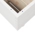 Jardinera madera maciza de pino blanco 80x80x49,5