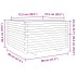 Jardinera madera maciza de pino blanco 80x80x49,5