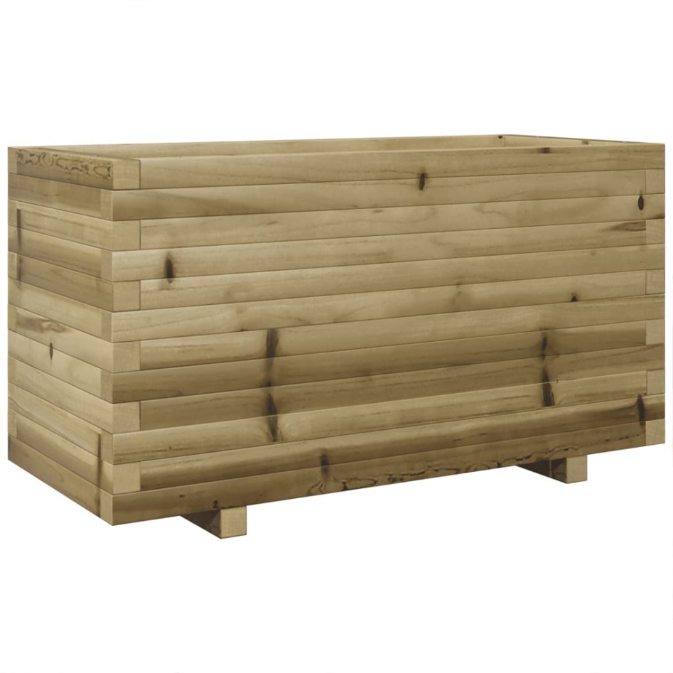 Jardinera madera de pino impregnada 90x40x49,5