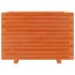 Jardinera madera maciza de pino marrón cera 70x40x49,5