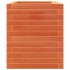 Jardinera madera maciza de pino marrón cera 70x40x49,5