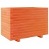 Jardinera madera maciza de pino marrón cera 70x40x49,5