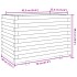 Jardinera madera maciza de pino marrón cera 70x40x49,5