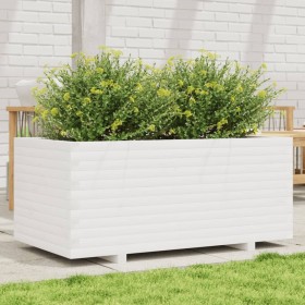 Jardinera madera maciza de pino blanco 110x60x49,5