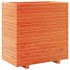 Jardinera madera maciza de pino marrón cera 70x40x72,5