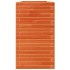 Jardinera madera maciza de pino marrón cera 110x40x72,5