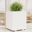 Jardinera madera maciza de pino blanco 60x60x72 cm