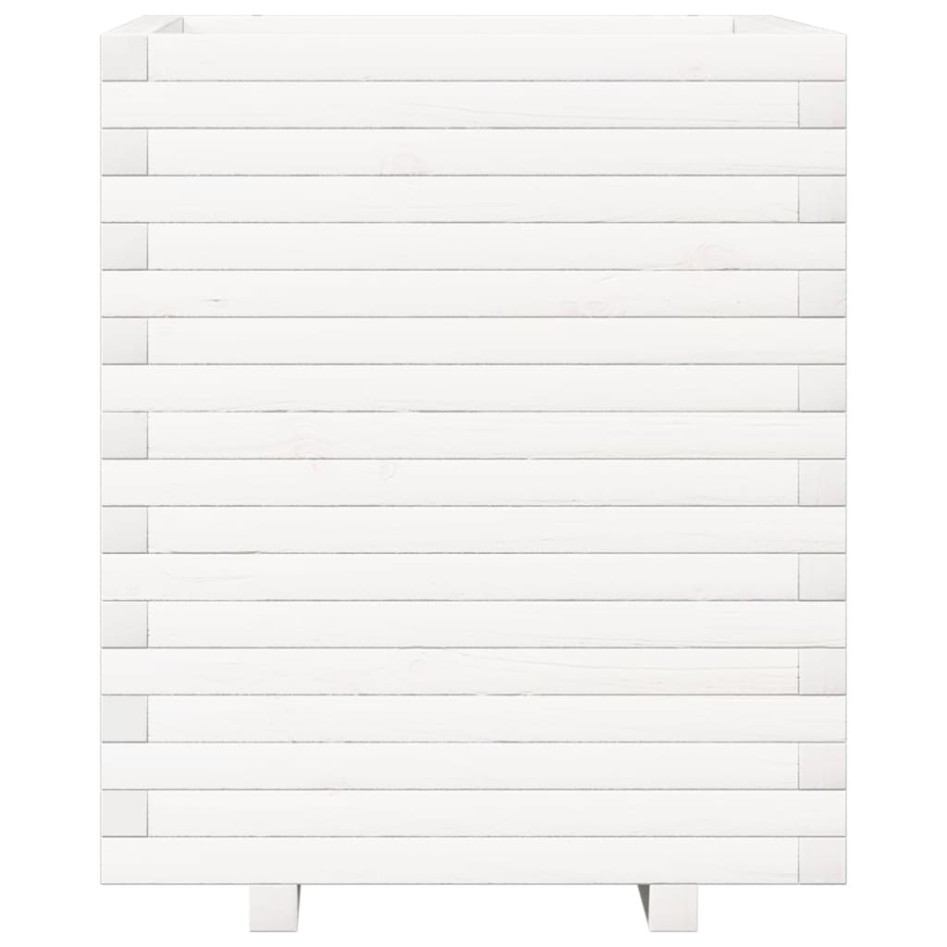 Jardinera madera maciza de pino blanco 60x60x72