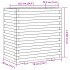 Jardinera madera maciza de pino 70x40x72