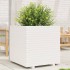 Jardinera de madera maciza de pino blanca 70x70x72