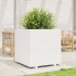 Jardinera de madera maciza de pino blanca 70x70x72