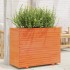 Jardinera madera maciza de pino marrón cera 90x40x72