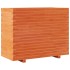 Jardinera madera maciza de pino marrón cera 90x40x72