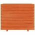 Jardinera madera maciza de pino marrón cera 90x40x72