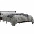 Estructura cama madera ingeniería metal roble ahumado