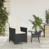Sillón reclinable de jardín con cojines ratán sintético